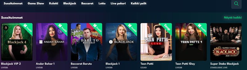 Raketti Casino avattiin vuonna 2024 uudeksi pelipaikaksi suomalaisille